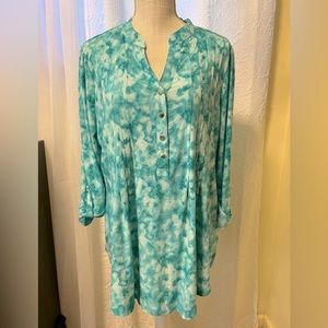 New Directions Women’s Size 1X Top 3/4 length sleeves